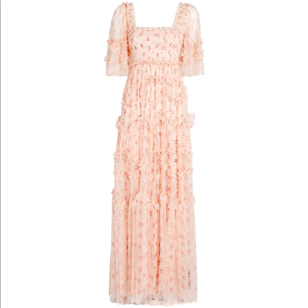 Needle and Thread Bijou rose smocked dress